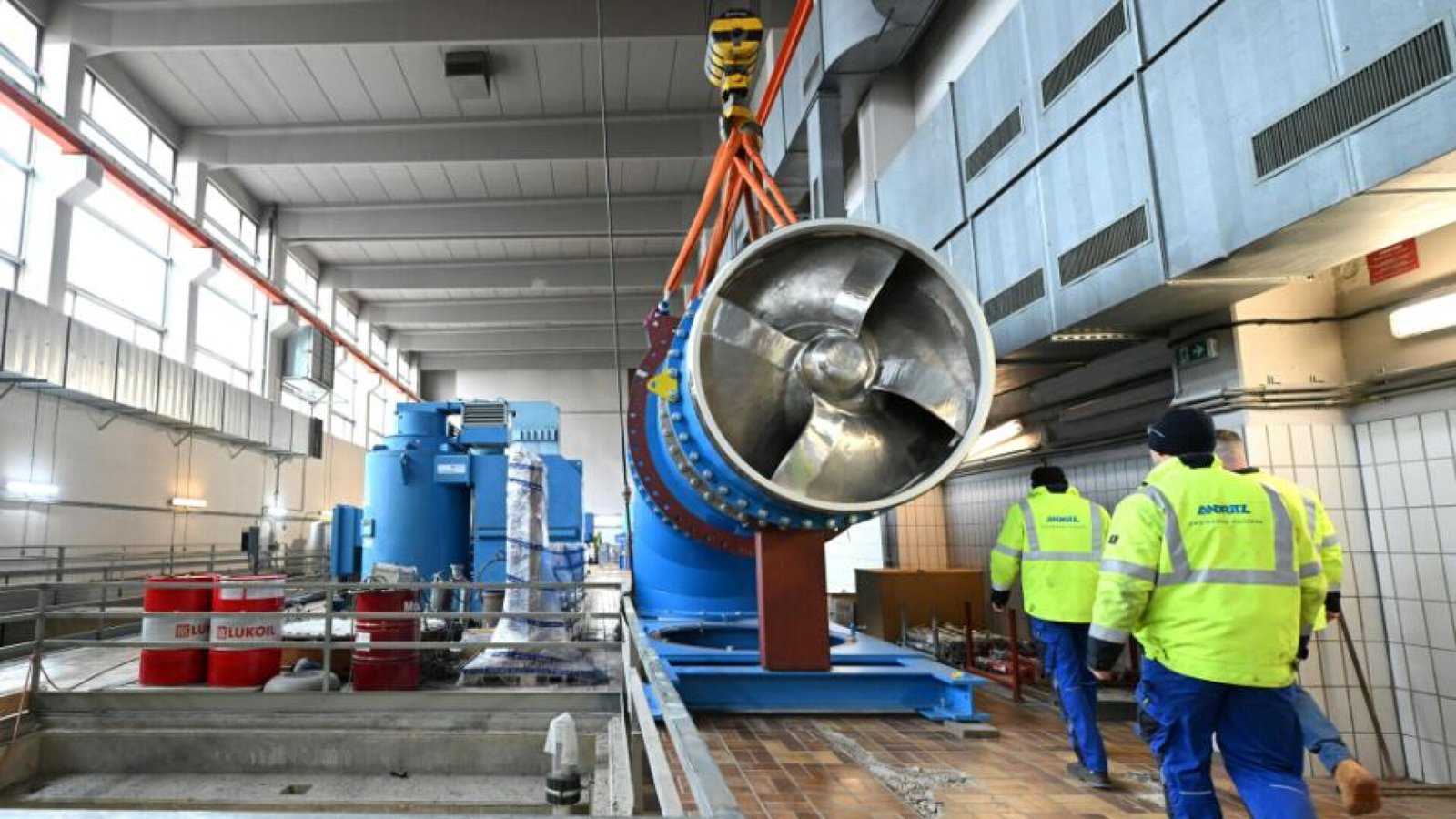 Самый большой в Европе насос для дождевой воды на острове Дунай в Вене